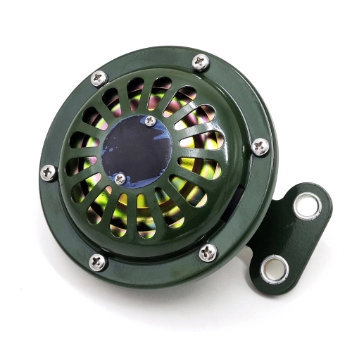 24V 110dB Electric Horn Round Loud Speaker Waterproof for Any 24V Vehicles Trucks Lorries Trains Yachts