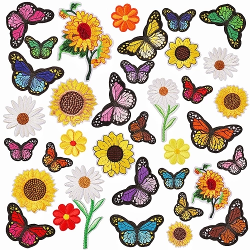 36PCS Iron on Stickers Sew on Stickers