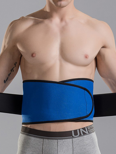 Men's Adjustable Waist Trainer Support High Elasticity Sport Fitness Body Shaper Belly Belt