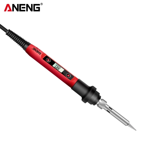 ANENG Mini Electric Soldering Iron with LCD Digital Display Intelligent Soldering Iron Kit for Electronic Components Repair EU Plug