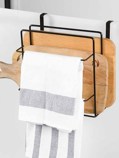 Double Chopping Board Wrought Iron Free Punching Wall Hanging Cabinet Rack