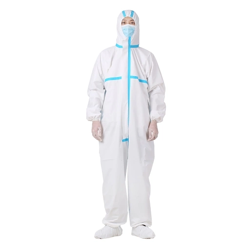 Coverall Disposable Isolation Suit for Staff Protective Clothing Dust-proof Coveralls Antistatic