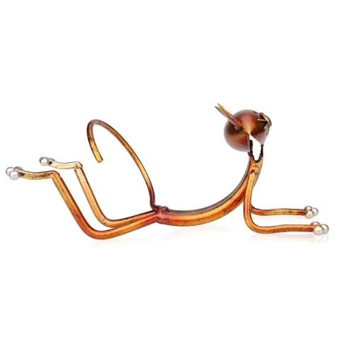 Tooarts Yoga cat Wine holder Wine shelf Metal sculpture Practical sculpture Home decoration Interior decoration Crafts
