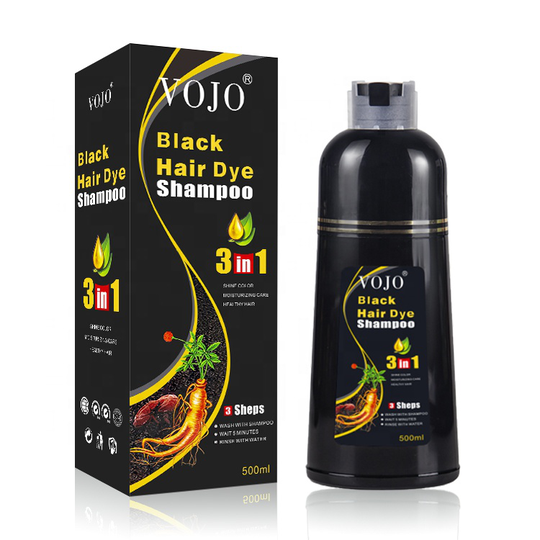 Non Allergic Semi Permanent Professional Hair Color Herbal Dye Shampoo With Pump Head