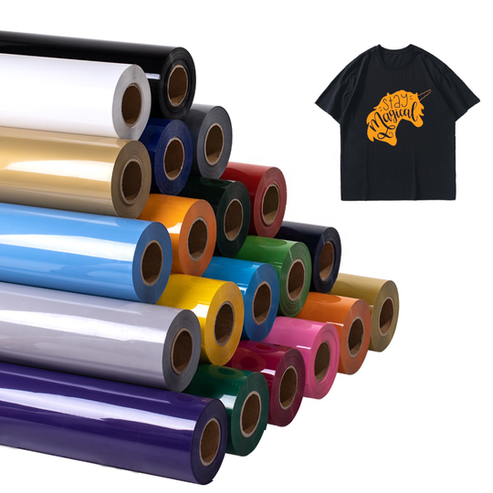Guangyintong Glossy Heat Transfer Vinyl Small Rolls Best Htv For T Shirts Heat Transfer Vinyl Peeling Off Best Vinyl For Iron On