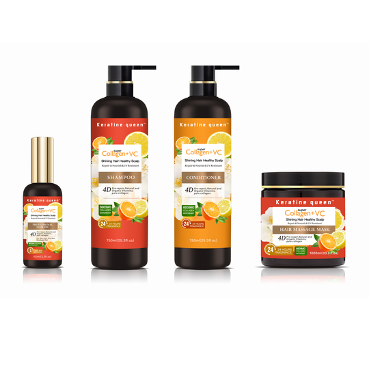Private Label Hair Shampoo And Conditioner Set Pure Vitamin c Orange hair shampoo