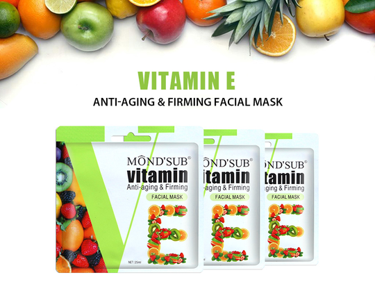 Mond'sub Vitamin E beauty cosmetic organic non woven face sheet niacinamide whitening facial mask