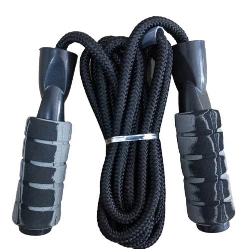 Jump Rope Braided Cotton Rope Non-slip Handle for Adults Children Training Skipping Rope