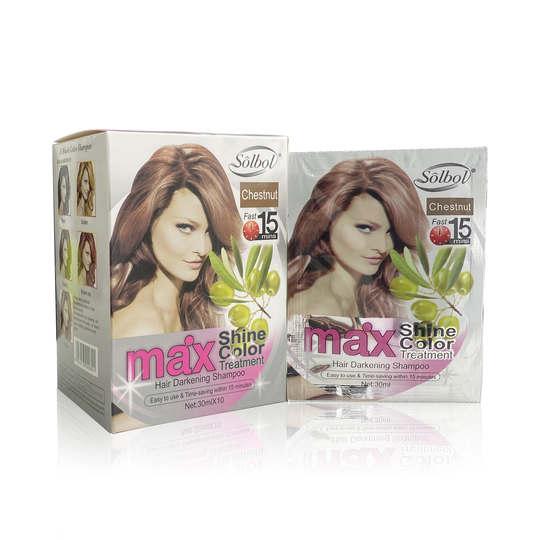 VOJO Best Salon Professional Brazilian Natur Black Hair Color Shampoo Sachet Dye Cream