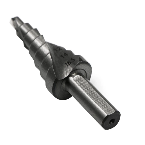 4-16.5mm Step Drill Bit Titanium Coated for Wood Metal Hole Cutter High Speed Steel Drilling Bit