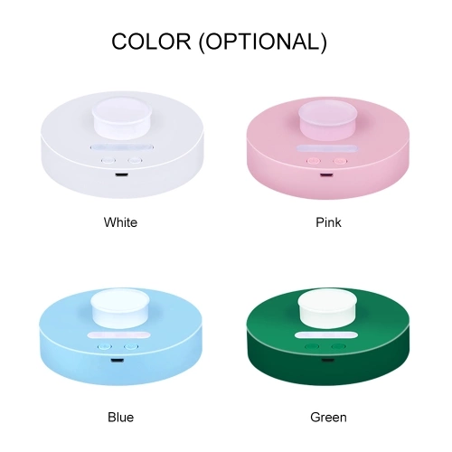 Rechargeable USB Humidifier with Night Light Mini Portable Desktop Air Mist Sprayer Travel Humidifier without Water Tank for Home Office Compatible with Most Mineral Water Bottles