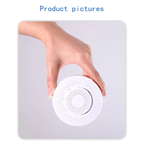 RSH-Air Box01 Tuya Wi-Fi Smart Air Box Temperature Humidity Environmental Detector Smart Air Quality Monitor with CO2 VOC Formaldehyde Detector for Smart Home
