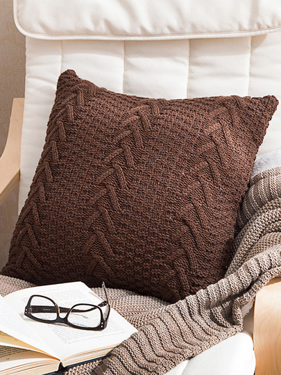 Nordic Style Crochet Knitted Pillow Case Chunky Knit Pillow Case Home Sofa Throw Pillow Case Art Dec
