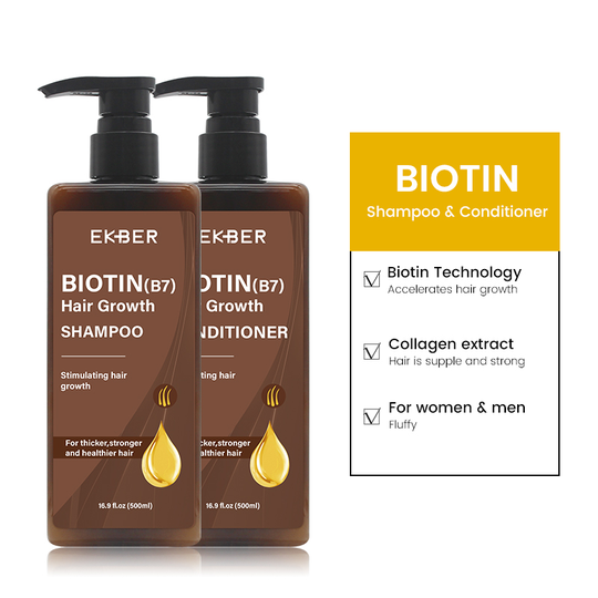 Hot Selling Thick&Full Hair Nourishme Biotin And Collagen Shampoo Conditioner Set For Hair Growth Biotin Shampoo And Conditioner