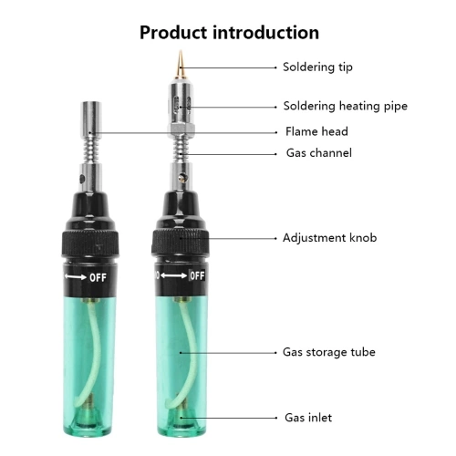 T-100 Portable Pen Type Gases Soldering Iron Gases Inflatable Soldering Iron Multifunctional Welding Temperature Adjustable Iron