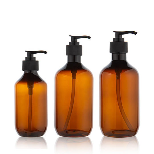 300ML 400ML 500ML 10oz 16oz Empty Pet Plastic Round Shampoo Body Wash Soap Pump Bottles