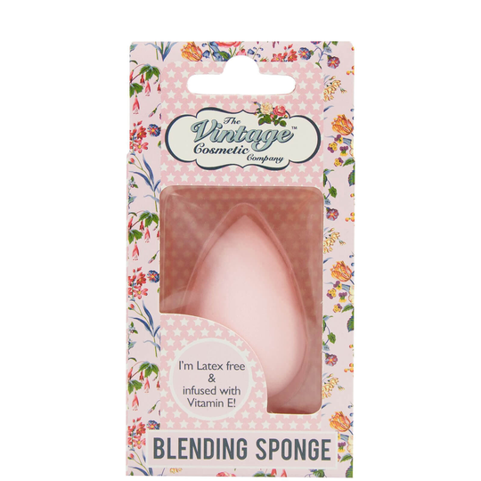The Vintage Cosmetics Company Teardrop Blending Sponge Infused with Vitamin E - Pink