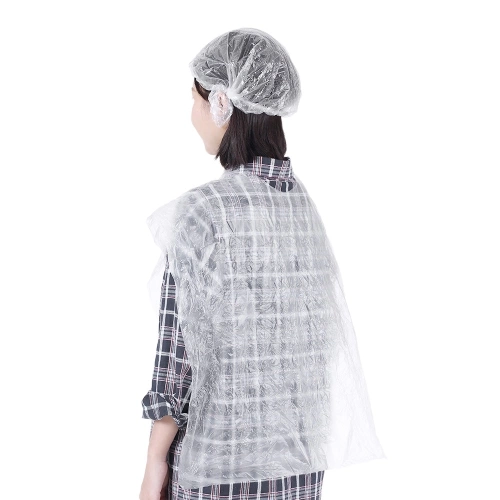 10 Sets/pack 4pcs Disposable Plastic Hair Care Dyeing Tools Kit Single Use Salon Hair Cap Ear Cover Gloves Apron Home Barber