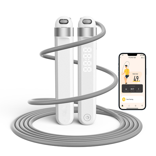 wireless bt adjustable cordless digital calorie counter skipping ropes Smart Jump Rope With tuya App