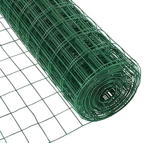 Vinyl Coated Garden Fence Hardware Cloth Poultry Fence Galvanized Rolls Garden Enclosure Fence Wire Fence Roll 118 * 20in for Balcony Courtyard Garden