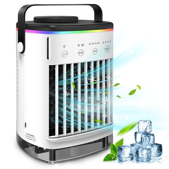 Wholesale Portable USB Air Conditioner Mini Fan Adjustable Home Dormitory OfficeTable Water Mist Humidifier Fan