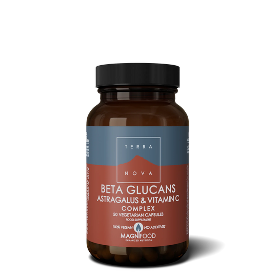 Terranova Beta Glucan , Astragalus & Vitamin C Complex, 50 VCapsules