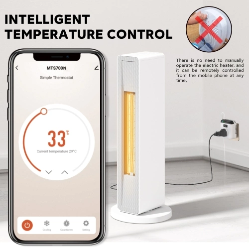 WiFi Thermostatic Intelligent Socket Cellphone SmartLife APP Remotely Controls Compatible with Google Assistant and Alexa for Voice Control