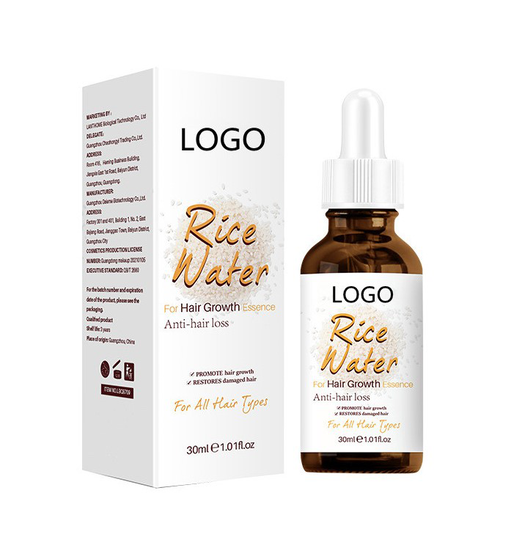 FATAZEN Rice Water Hair Growth Essence Anti-hair loss OEM/RTS Private Label 30ML Essence Oil Strong Hair