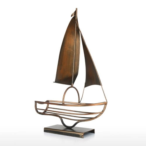 Sailing Wine Bottle Holder Iron Art European Creative Wine Rack Classic Bottle Storage Holder Practical Decoration Champagne & Black