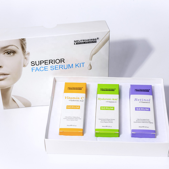 OEM High Quality Neutriherbs Private Label Moisturizing Facial Serum Kit Vitamin C