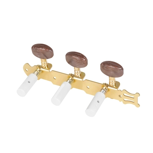 LADE 3+3 Open-Style Guitar String Tuning Pegs with Mounting Screws Agate Head Plastic Column Tuner Machine Heads Guitar Tuning Keys Guitar Replacement Accessories for Classical Guitars