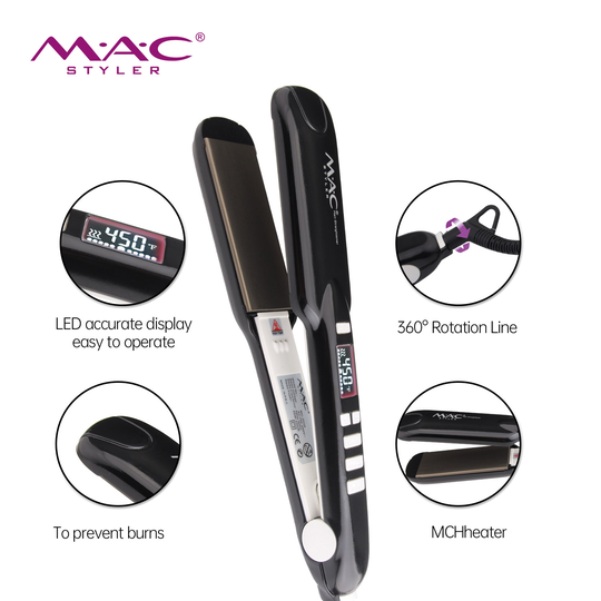 Wholesale Fast 450F Flat Iron Professional Barber Salon Professional Titanium Private Label Best Hair Straightener