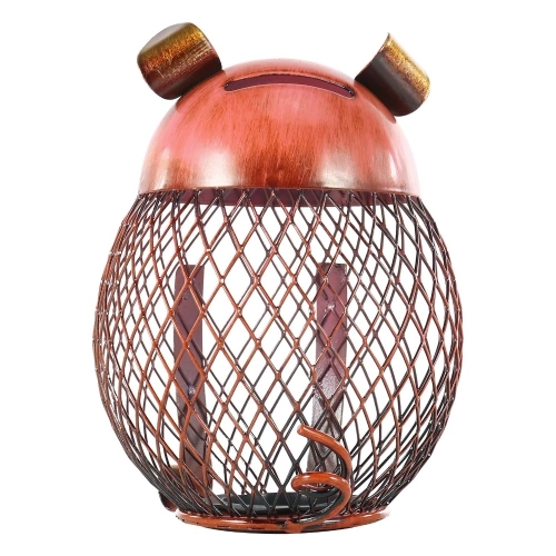 Piggy Bank Children Toy Bank Iron Coin Holder Boy Girls Coin Money Cash Saving Box for Decoration or Gift