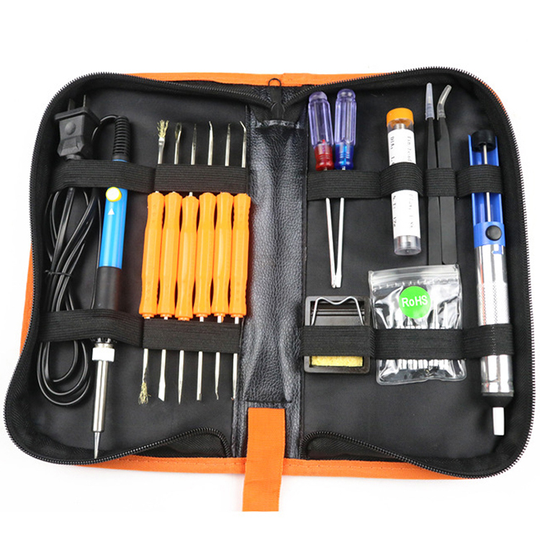 60W 110V/220V Electric Soldering Iron Kit with Adjustable Temperature Welding Iron Electronic Repair Tool