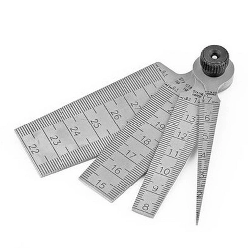 4 PCS 0-29mm Hole Measuring Tapers Ruler Gaps Measuring Ruler Set Depth Inspecting Ruler Utility Measuring Tool