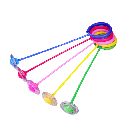 2021 New led flashing jumping rope ball ankle PU plastic sports fitness kids skipping rope