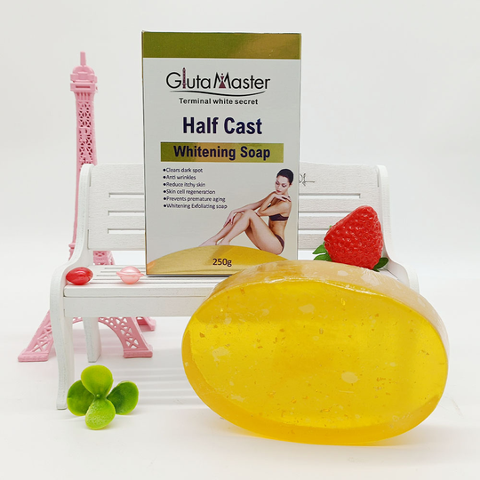 The Hot-sale Removing Dark Spots & Anti-wrinkles with Vitamin C Half Cast Whitening & Exfoliation Soap Treats The Skin From Acne