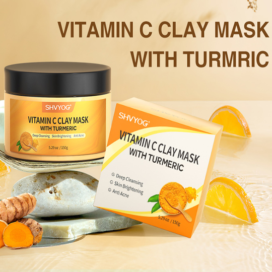 Cleansing Face Oem To Remove Acne Control Oil Shrink Pores And Collect Lazy Turmeric Vitamin C Clay Mask