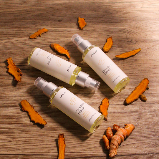 Organic Vitamin C Turmeric Toners Spray Anti-Acne Brightening Firming Natural Turmeric Face Toners