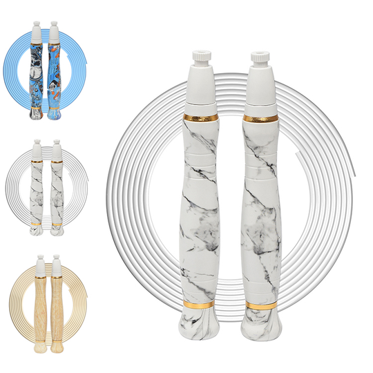 Ship from US high speed PVC bearing adjustable weighted skipping jump rope for workout