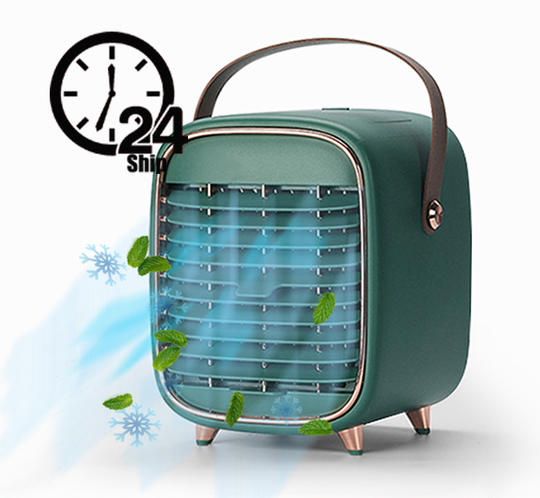 2022 new air cooler desktop fan cooling humidifier portable USB air cooler fans mini personal air conditioner for homs