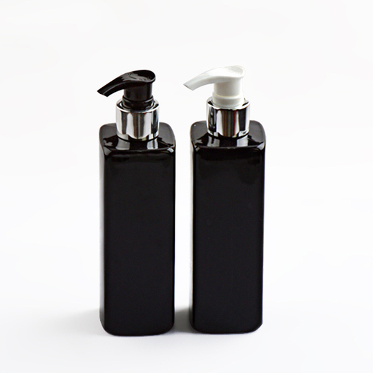 Decorative unique black shampoo conditioner bottles design 250ml