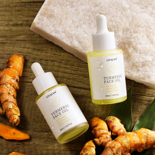 Turmeric Facial Essential Oil Skin Care Anti Aging Acne Whitening Vitamin E Tumeric Face Serum Oil