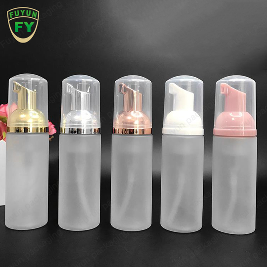 Fuyun PET Cosmetic Empty Container Plastic Travel Foam Pump Shampoo Bottles With PP Pump