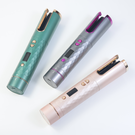 Mini Wireless USB Rechargeable auto hair curler rotating ceramic hair curler hair curling iron