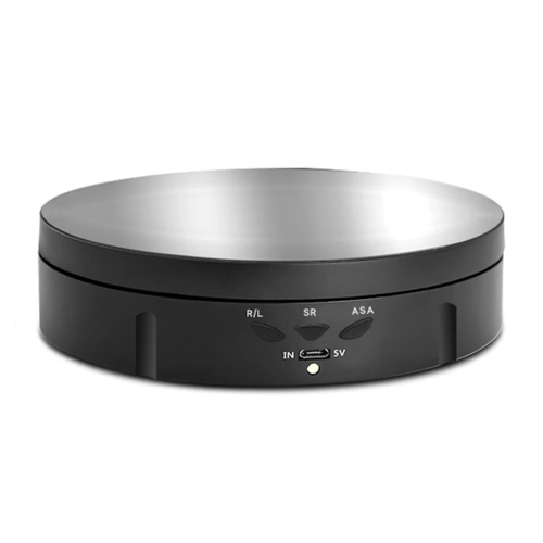 360° Electric Rotating Turntable USB Charging Rotating Display Stand 3 Speed Adjustable for Photography Display Jewelry Watch Collectibles