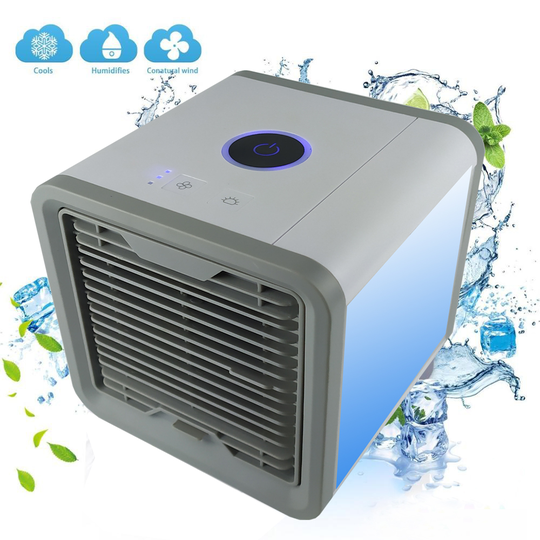 Mini USB Portable Air Cooler Fan Air Conditioner 7 Colors Light Desktop Air Cooling Fan Humidifier Purifier For Office Bedroom