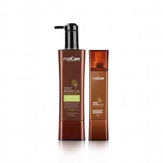 800ml Wholesale maxcare argan oil shampoo hair treatment revitalizing shampoo