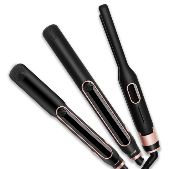3/10 Inch Titanium Thin Curling Iron Home Use Small Flat Iron for Short Hair Beard Straightener With Variable Temperature