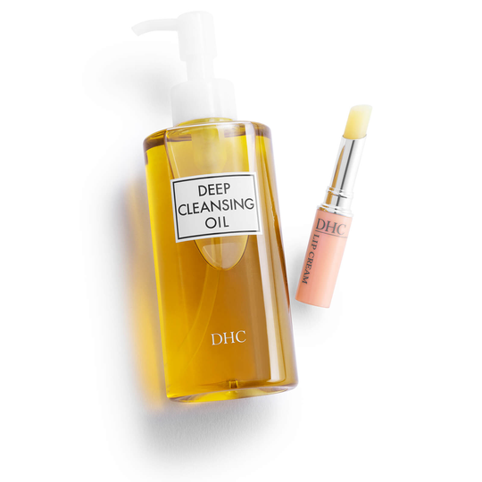 DHC Deep Cleansing Oil and Lip Cream Gift Set (Worth £32.75)
